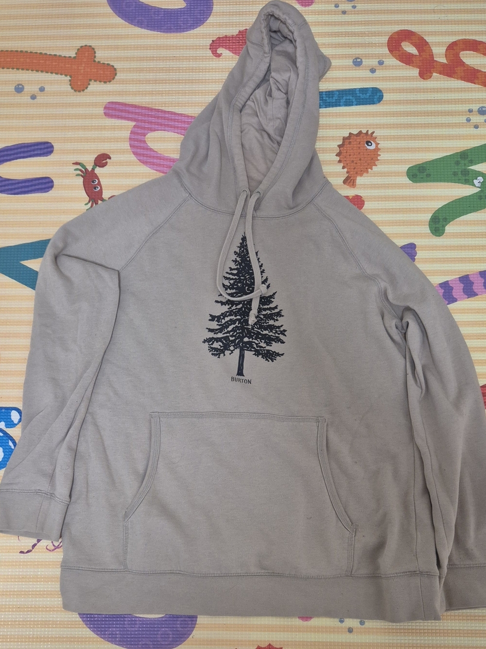 Burton Durable Goods Men's Hoodie with Tree Extra Large